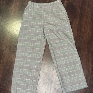 Forever 21 Grey Plaid Pants